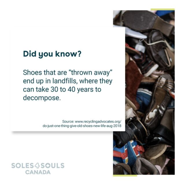 Join Soles4Souls Canada in being #4ThePlanet and put your gently used goods to good use! 

Visit our profile to find a drop off location near you! 
#earthmonth